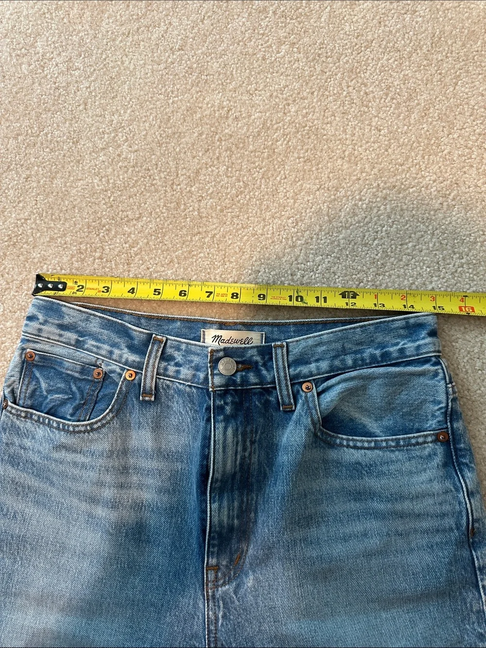 Madewell Straight-Leg Jeans in Light Blue Wash